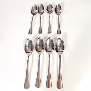(8) Oneida Spoons – 4 Teaspoons & 4 Dessert Tablespoons – Good/Fair Condition 🍽